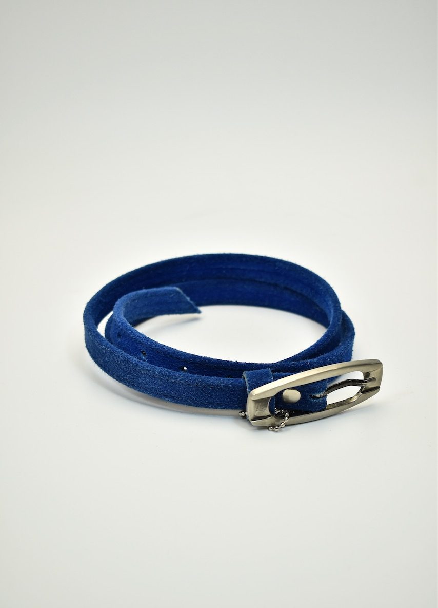 KAIŠ – BLUE Suede (100cm)