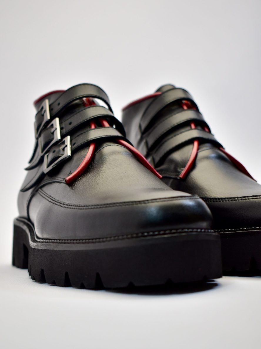 CREEPERS 3 Belts – Black/Red